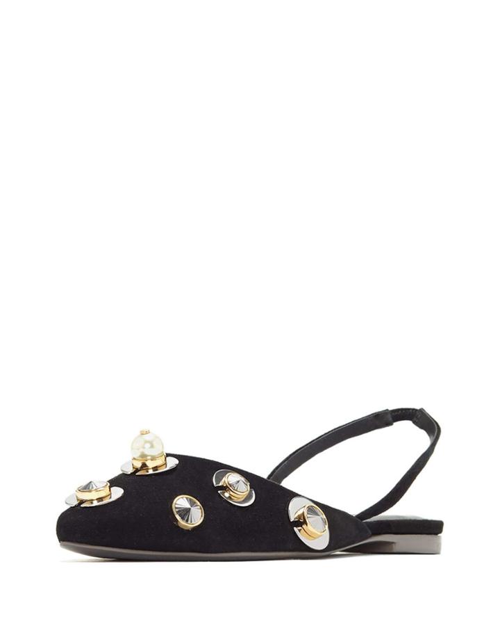Avelina Embellished Suede