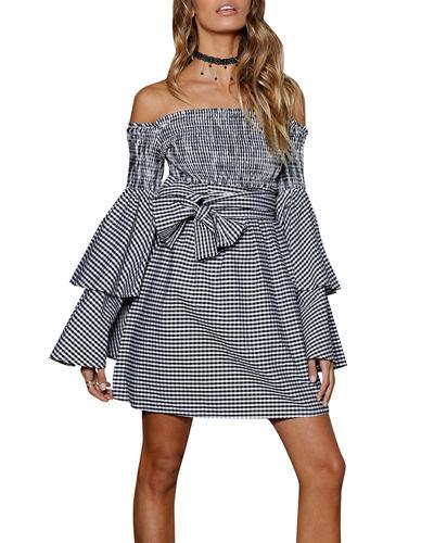 Disco Fever Off-the-shoulder Dress