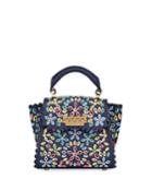 Multicolored Floral Cutout Top Handle