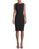 Sleeveless Boat-neck