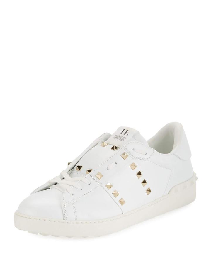 Rockstud Untitled Men's Leather Low-top