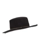 Lasso Chain Wool Boater Hat