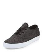 Neptune Knit Low-top Sneaker, Black/white