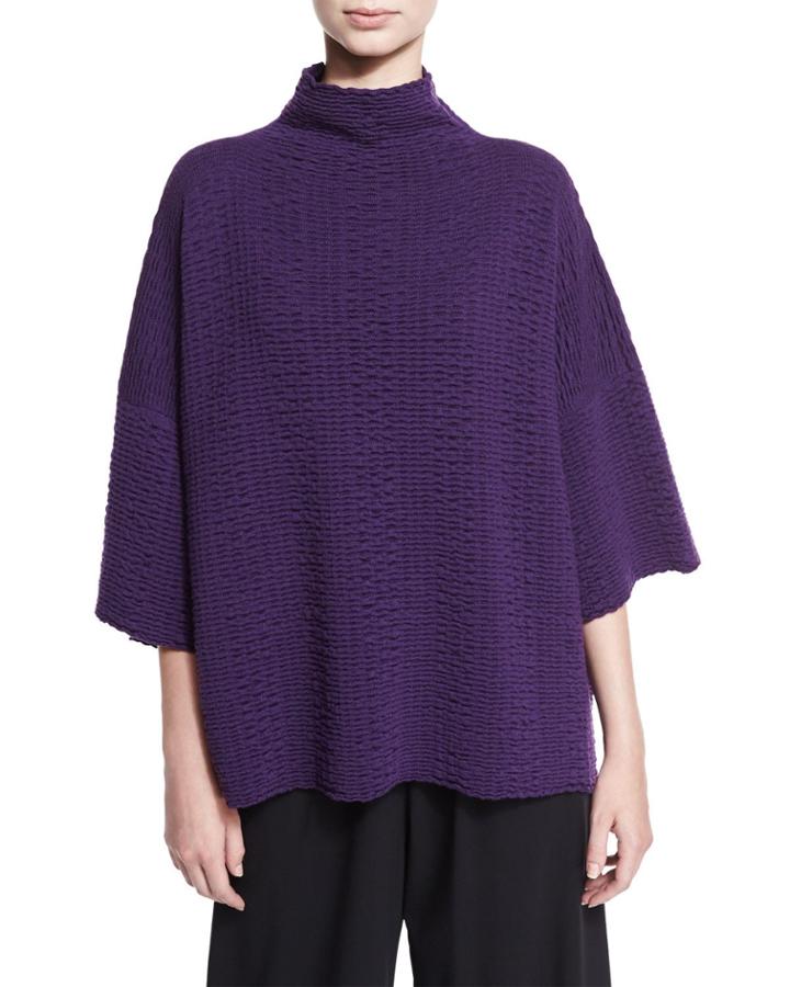 Ripple-knit Merino Wool