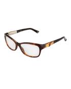 Cat-eye Acetate Eyeglasses, Brown