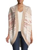 Ombre Jacquard Cocoon Cardigan