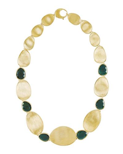 Lunaria 18k Gold & Tourmaline Collar Necklace
