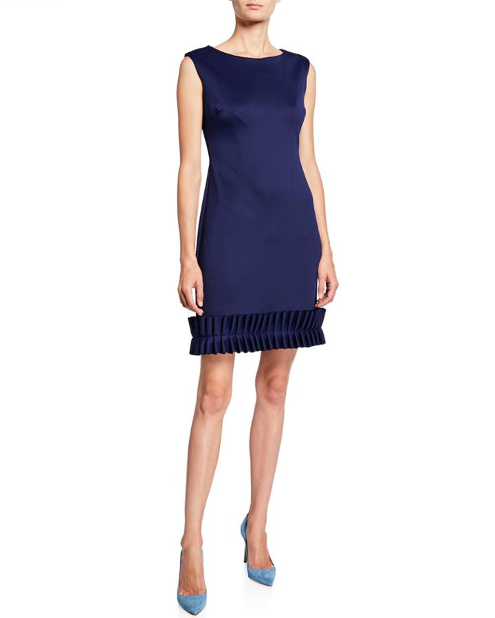 Ruffle Pleated Sleeveless