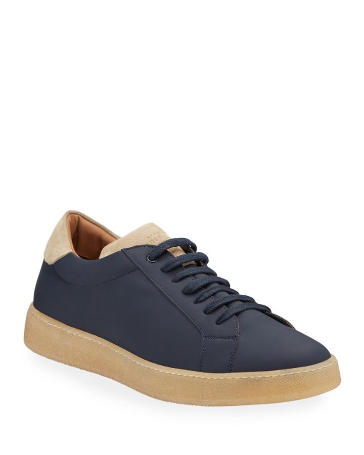 Men's Modena Mixed Leather Low-top