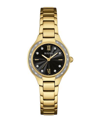 25mm Maiden Lane Bracelet Watch W/ Diamonds