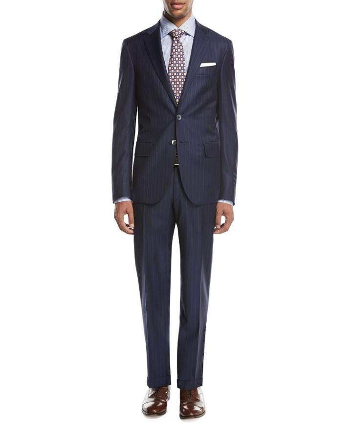 Gregorio Striped Wool Two-piece