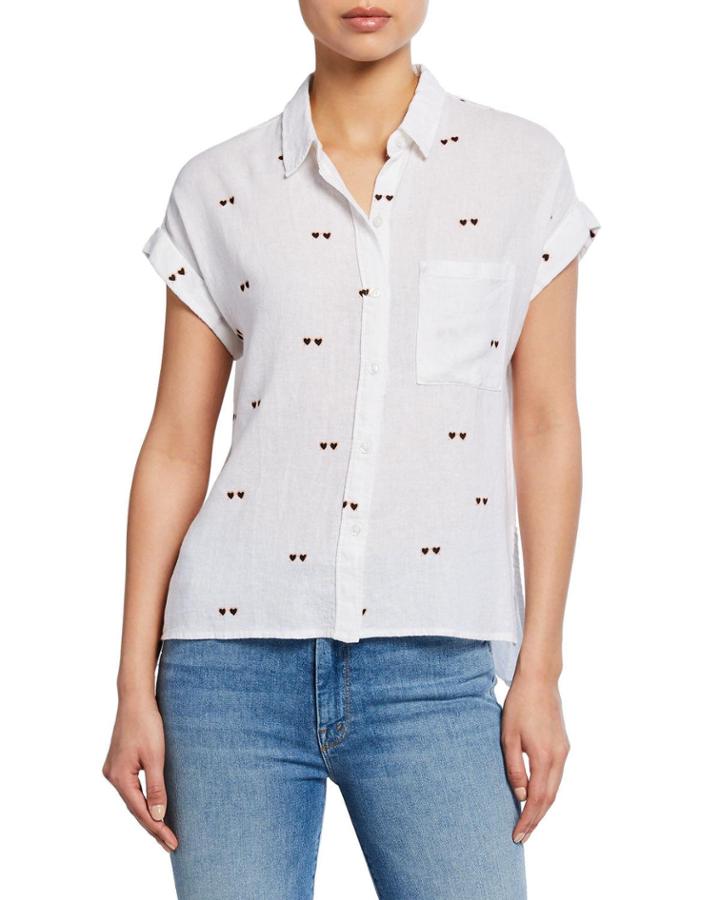 Whitney Hearts Button-front