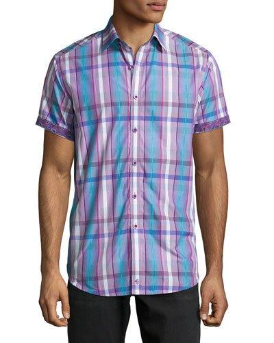 Queens Bridge Short-sleeve Plaid Sport