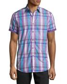 Queens Bridge Short-sleeve Plaid Sport