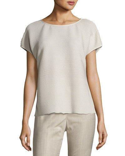 Nadette Stretch-crepe Blouse, Gray