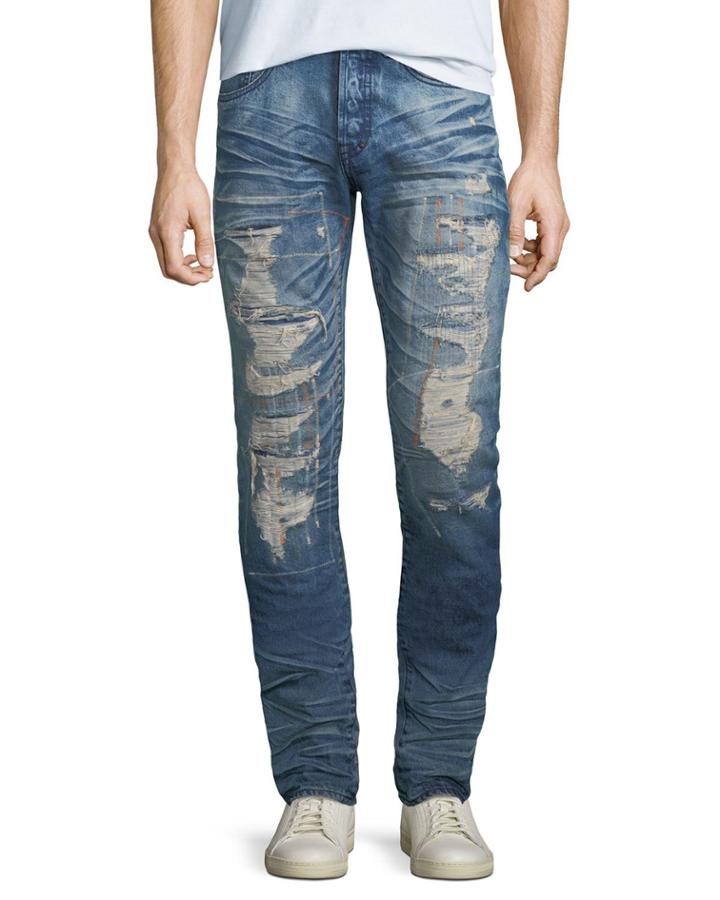 Men's Le Sabre Ripped Repair Jeans