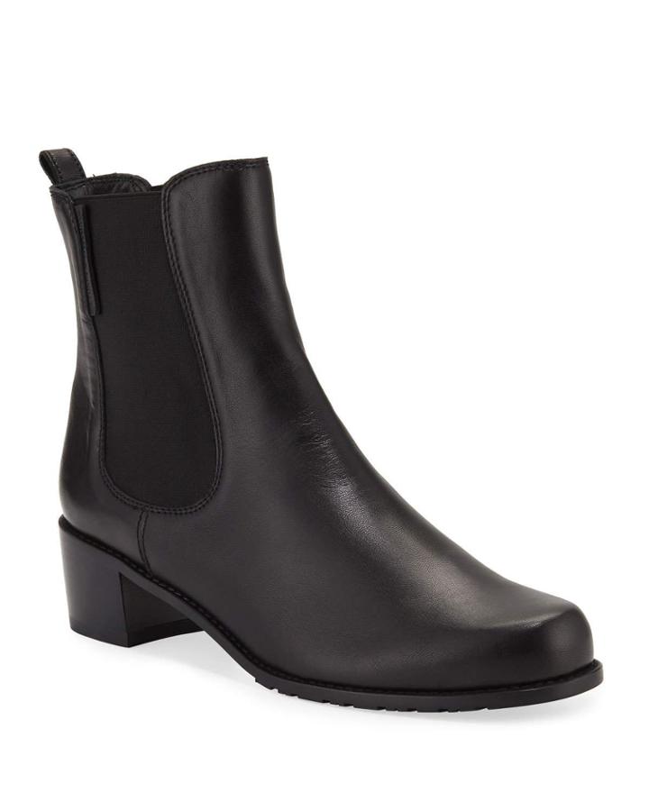Romper Leather Gored Booties