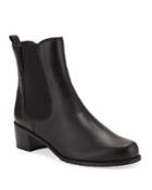 Romper Leather Gored Booties