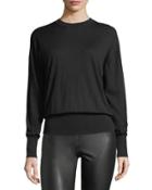 Long-sleeve Merino Rib-hem