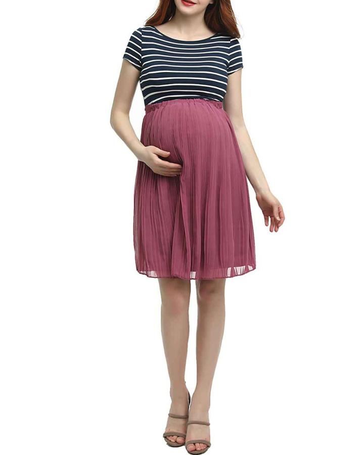 Maternity Chiffon Babydoll Dress