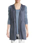 Salma Lush Suede Vest With Knit Back