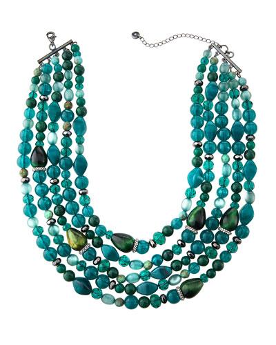 Multi-strand Semi-layered Necklace