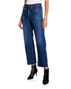 Maya High-rise Straight Ankle Jeans