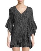 Nelly Polka-dot Wrap Dress