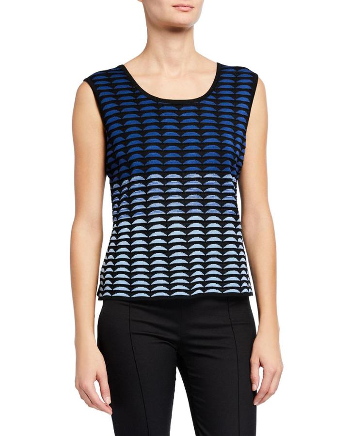 Reversible Knit Scoop-neck Tank