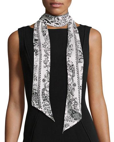 Skinny Paisley-print Tie