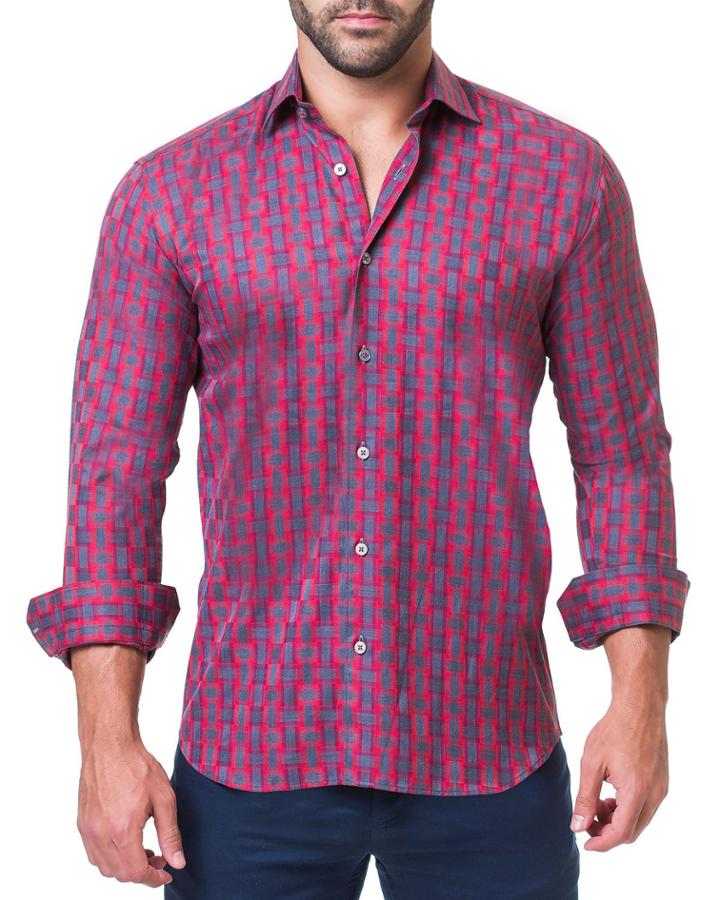 Men's Shaped-fit Fibonacci Bridge Print