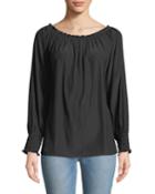 Beverly Long-sleeve Peasant Blouse