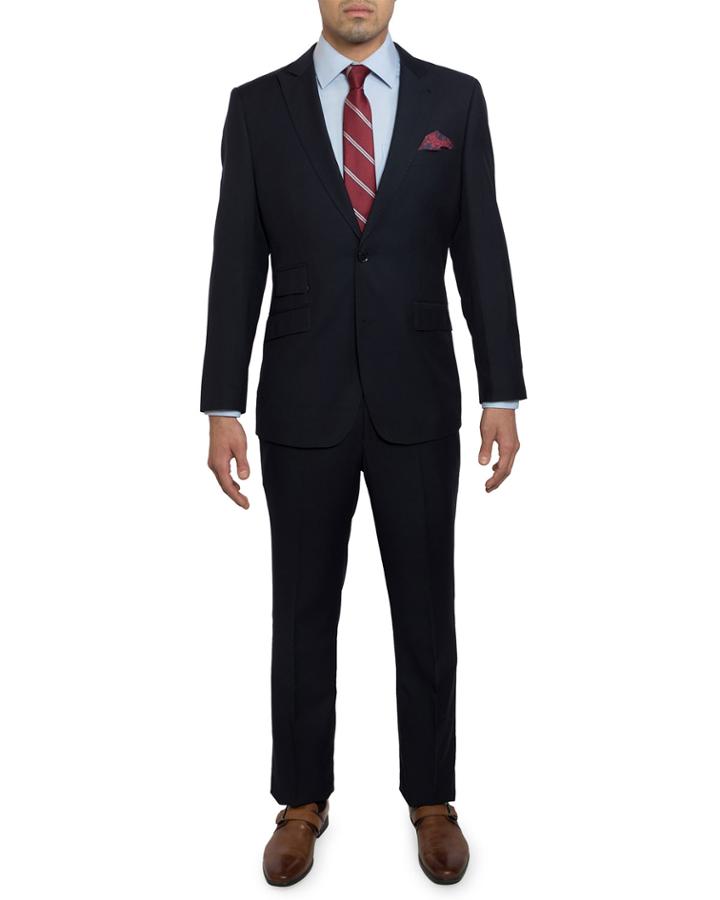 Men's Slim-fit Soft-wool Two-piece