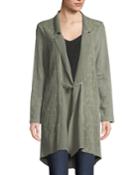Sinclair Textured Toggle-front Long-sleeve Jacket