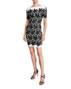 Floral Mesh Jacquard