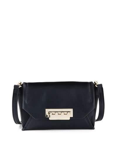 Eartha Leather Flap-top Bag, Dune