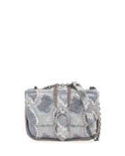 Amazon Python Mini Crossbody Bag, Gray