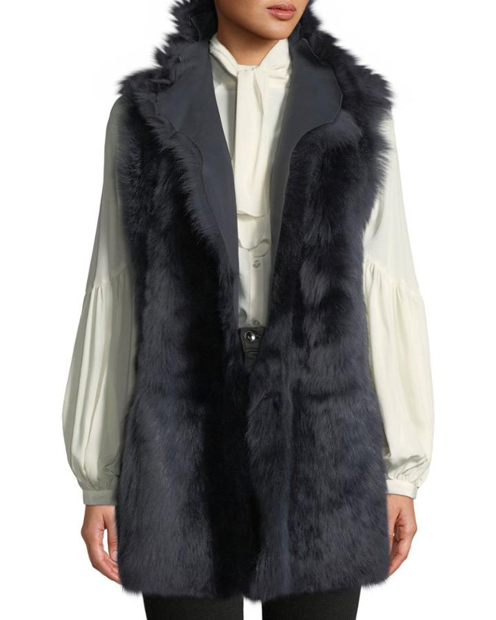 Mid-length Reversible Shearling &
