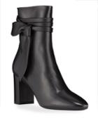 Lou Leather Bow Booties
