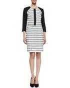 Striped Tweed/linen Jacket &