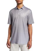 Men's Heather Houndstooth Polo