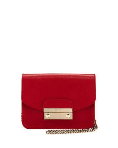 Julia Mini Leather Pochette Crossbody Bag