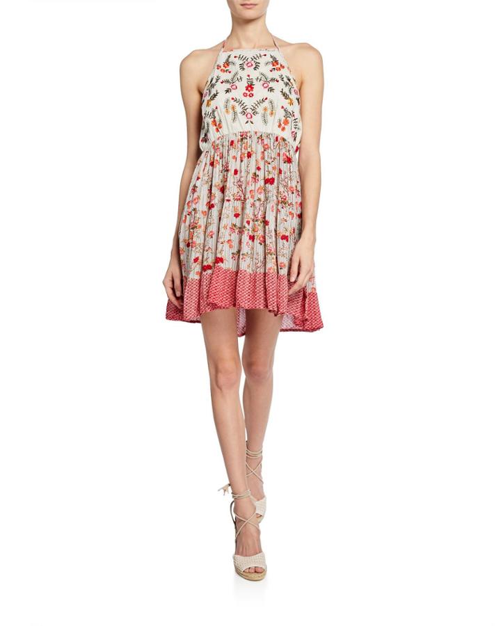 Promrose Halter-neck Patchwork