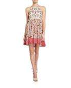Promrose Halter-neck Patchwork
