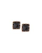 Lana 14k Rose Gold Black Onyx Stud Earrings, Women's