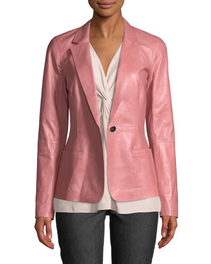 Nikala Glazed Lambskin Jacket