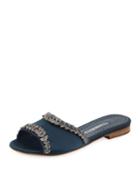Triunslo Embellished Satin Flat