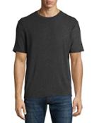 Short-sleeve Crewneck Jersey Tee, Black Raven/stealth Gray