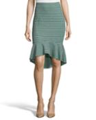 Tweed Ruffle-hem Fitted