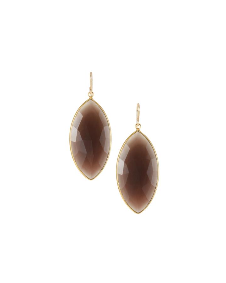 Earth-tone Agate Drop Earrings
